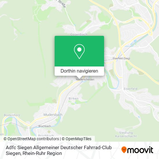Adfc Siegen Allgemeiner Deutscher Fahrrad-Club Siegen Karte