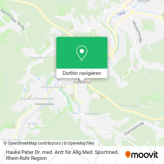 Hauke Peter Dr. med. Arzt für Allg.Med. Sportmed Karte