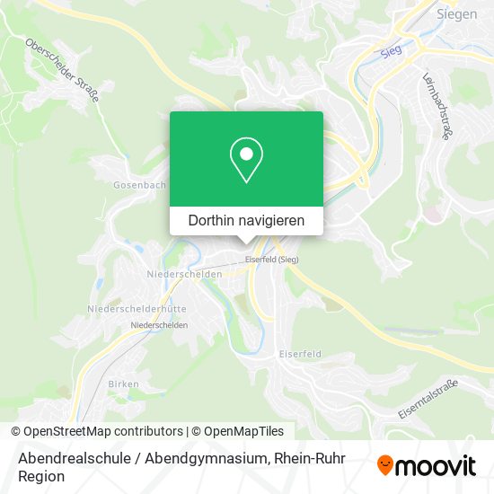 Abendrealschule / Abendgymnasium Karte
