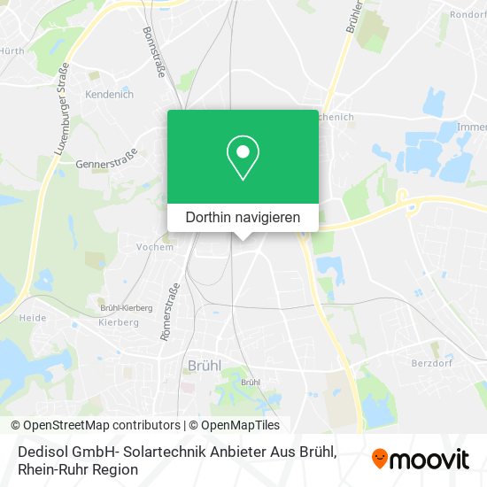 Dedisol GmbH- Solartechnik Anbieter Aus Brühl Karte