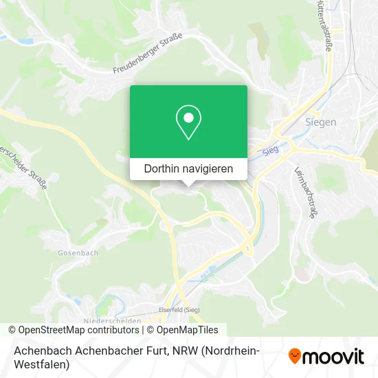 Achenbach Achenbacher Furt Karte