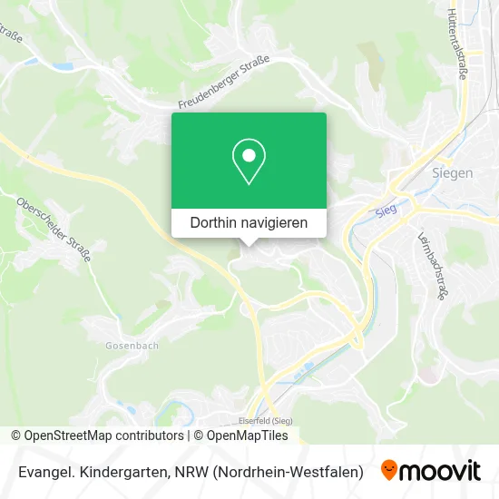 Evangel. Kindergarten Karte