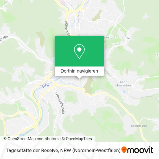 Tagesstätte der Reselve Karte