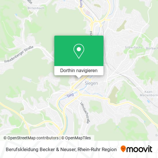 Berufskleidung Becker & Neuser Karte