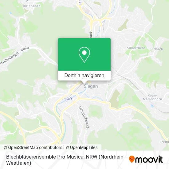 Blechbläserensemble Pro Musica Karte