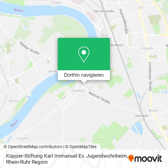 Küpper-Stiftung Karl Immanuel Ev. Jugendwohnheim Karte
