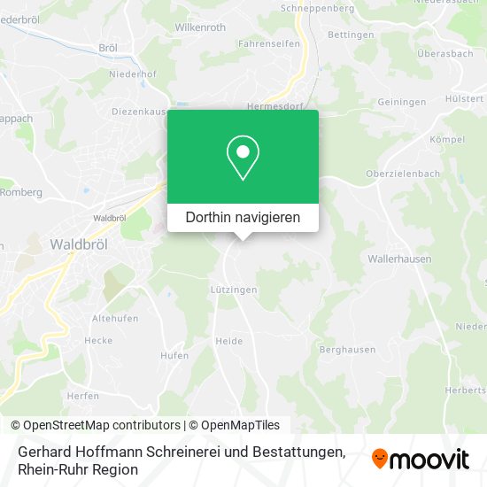 Gerhard Hoffmann Schreinerei und Bestattungen Karte