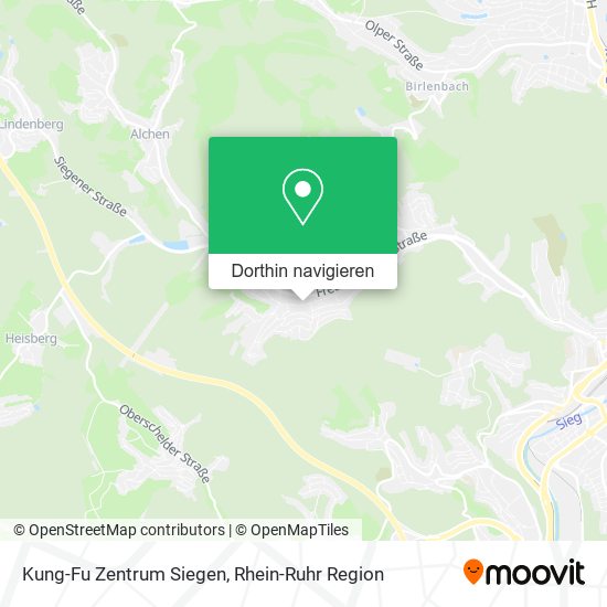 Kung-Fu Zentrum Siegen Karte