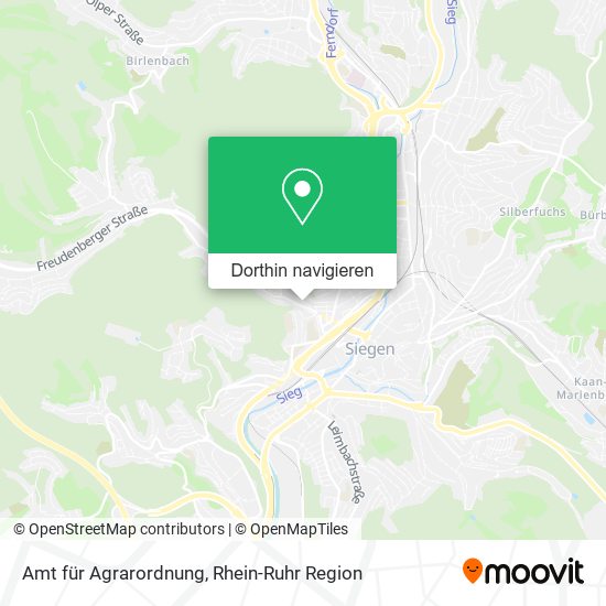 Amt für Agrarordnung Karte