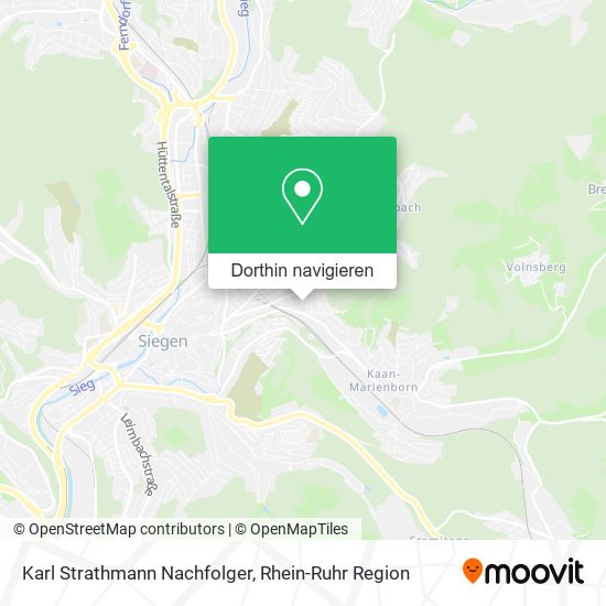 Karl Strathmann Nachfolger Karte