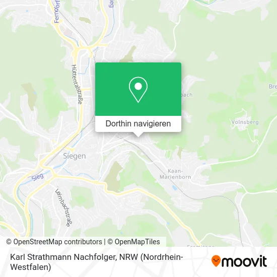 Karl Strathmann Nachfolger Karte