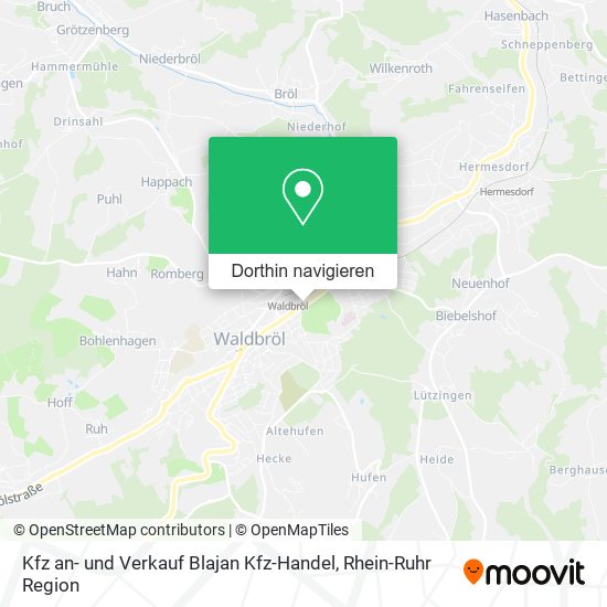 Kfz an- und Verkauf Blajan Kfz-Handel Karte