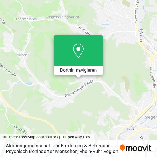 Aktionsgemeinschaft zur Förderung & Betreuung Psychisch Behinderter Menschen Karte