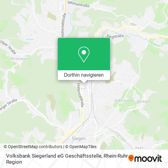 Volksbank Siegerland eG Geschäftsstelle Karte
