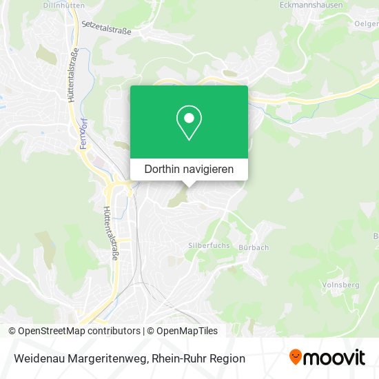 Weidenau Margeritenweg Karte