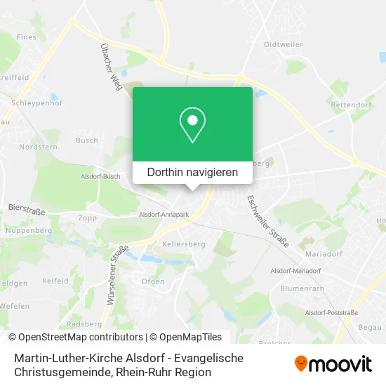 Martin-Luther-Kirche Alsdorf - Evangelische Christusgemeinde Karte