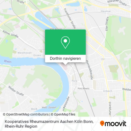 Kooperatives Rheumazentrum Aachen Köln Bonn Karte