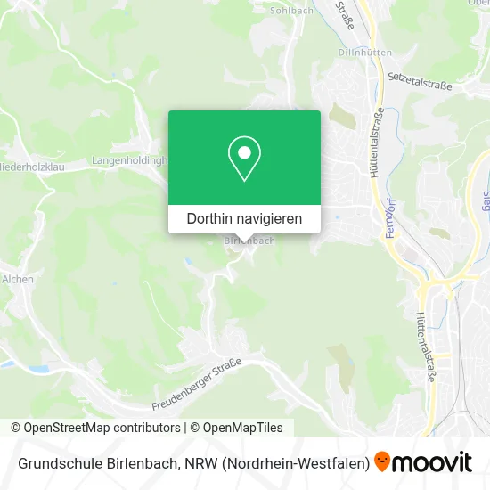 Grundschule Birlenbach Karte