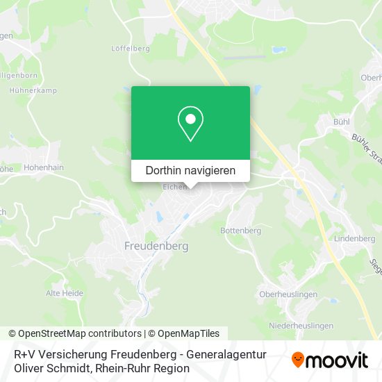 R+V Versicherung Freudenberg - Generalagentur Oliver Schmidt Karte