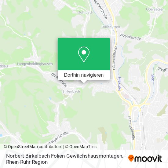 Norbert Birkelbach Folien-Gewächshausmontagen Karte