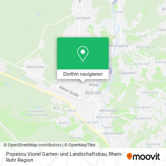 Popescu Viorel Garten- und Landschaftsbau Karte