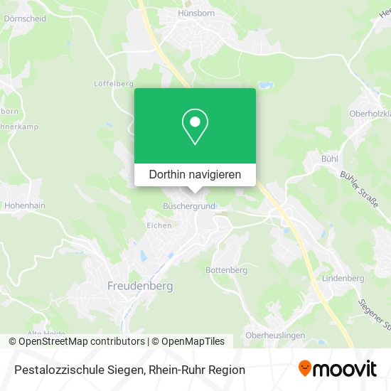 Pestalozzischule Siegen Karte