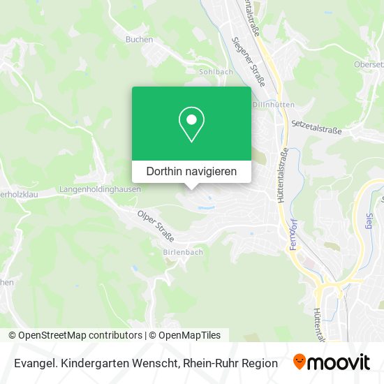 Evangel. Kindergarten Wenscht Karte