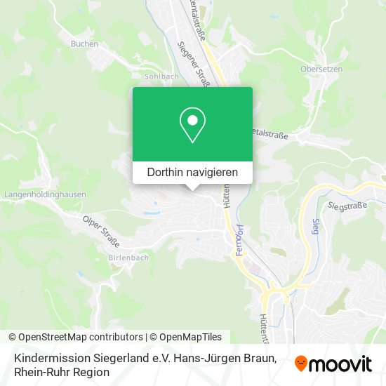 Kindermission Siegerland e.V. Hans-Jürgen Braun Karte