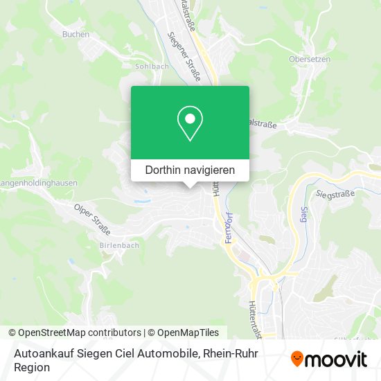 Autoankauf Siegen Ciel Automobile Karte
