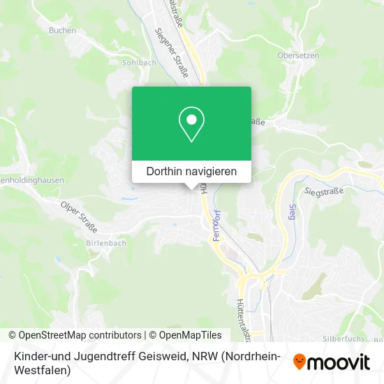 Kinder-und Jugendtreff Geisweid Karte