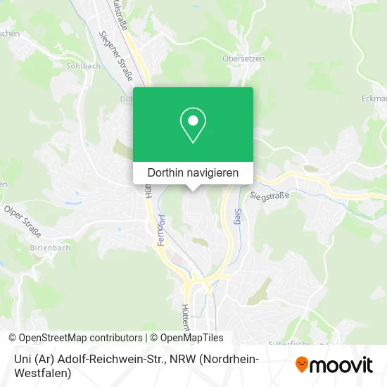 Uni (Ar) Adolf-Reichwein-Str. Karte