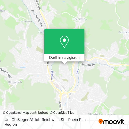 Uni-Gh Siegen / Adolf-Reichwein-Str. Karte