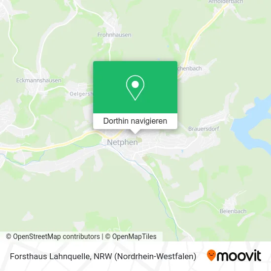 Forsthaus Lahnquelle Karte