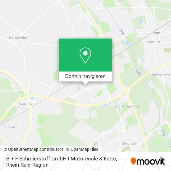 B + F Schmierstoff GmbH I Motorenöle & Fette Karte