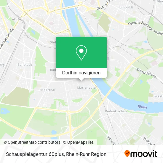 Schauspielagentur 60plus Karte