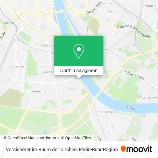 Versicherer im Raum der Kirchen Karte