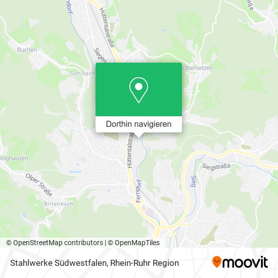 Stahlwerke Südwestfalen Karte