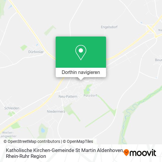 Katholische Kirchen-Gemeinde St Martin Aldenhoven Karte