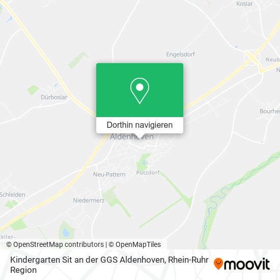 Kindergarten Sit an der GGS Aldenhoven Karte