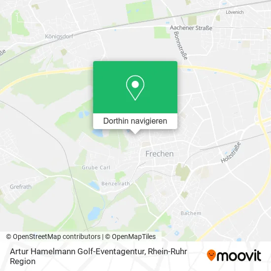 Artur Hamelmann Golf-Eventagentur Karte