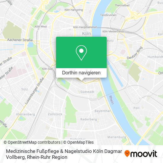 Medizinische Fußpflege & Nagelstudio Köln Dagmar Vollberg Karte