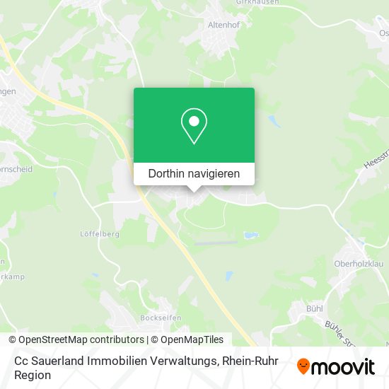 Cc Sauerland Immobilien Verwaltungs Karte