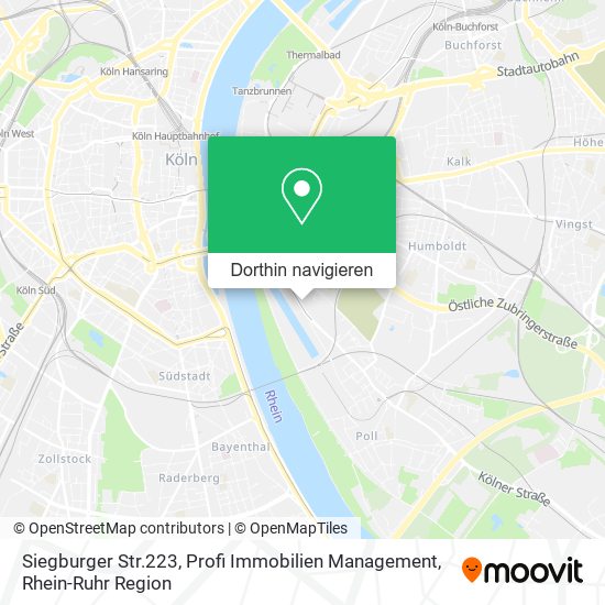 Siegburger Str.223, Profi Immobilien Management Karte