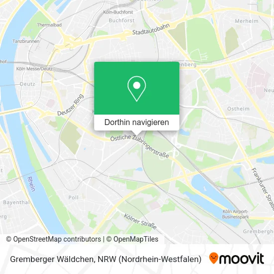 Gremberger Wäldchen Karte