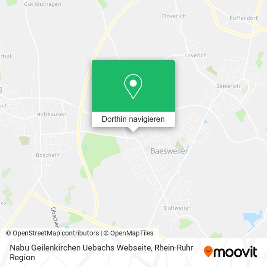 Nabu Geilenkirchen Uebachs Webseite Karte