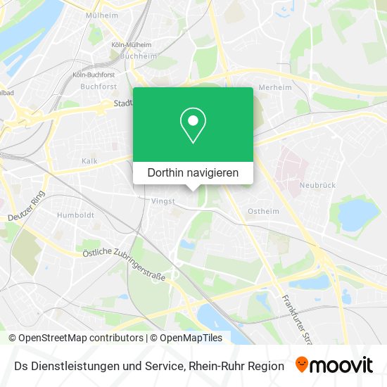 Ds Dienstleistungen und Service Karte
