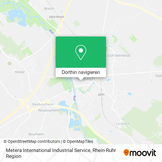 Metera International Industrial Service Karte