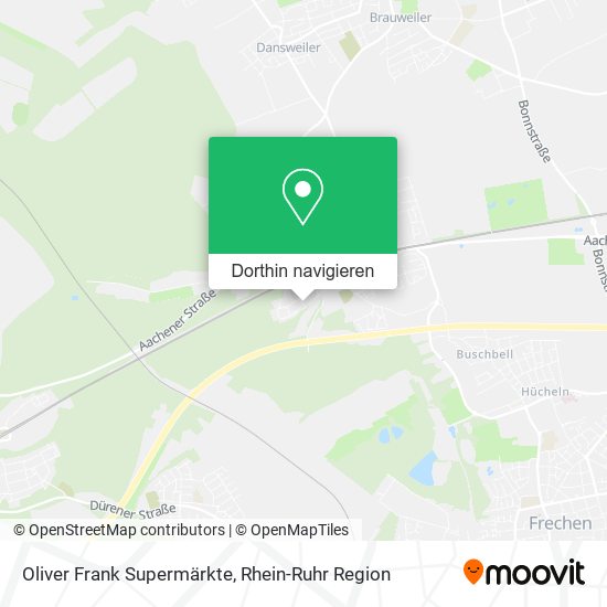 Oliver Frank Supermärkte Karte
