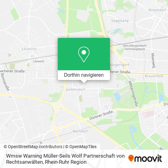 Wmsw Warning Müller-Seils Wolf Partnerschaft von Rechtsanwälten Karte
