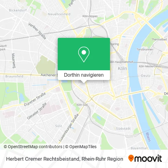 Herbert Cremer Rechtsbeistand Karte